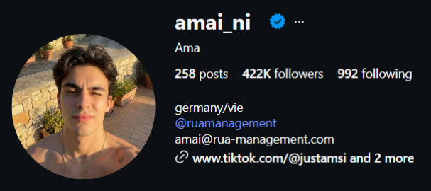 Instagram profile